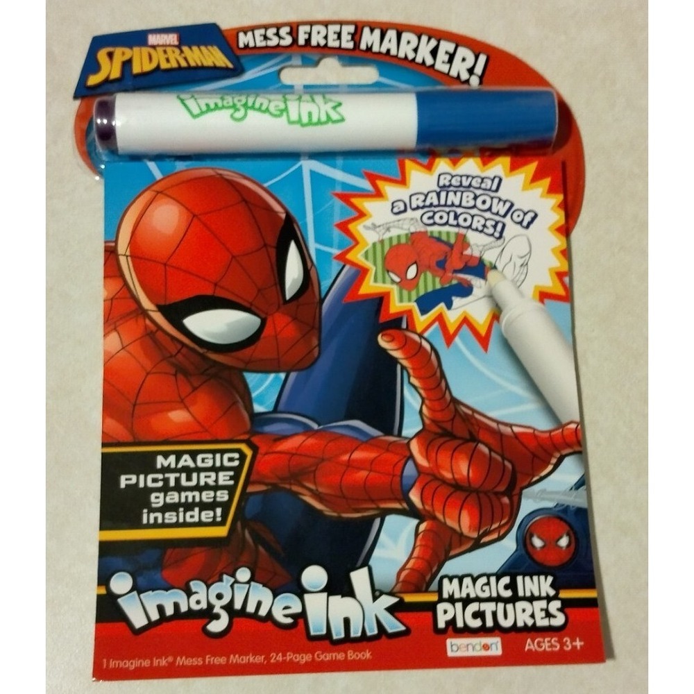 Spiderman Imagine Ink Mess-Free Game Book